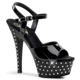 Pleaser Sandalia de Tacón STARDUST-609 Negro EU-35...