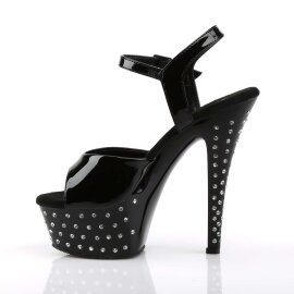 Pleaser Sandalia de Tacón STARDUST-609 Negro EU-35 / US-5