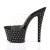 Pleaser Zapato Abierto STARDUST-701 Negro Transparente EU-40 / US-10