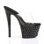 Pleaser Zapato Abierto STARDUST-701 Negro Transparente EU-39 / US-9
