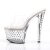Pleaser Zapato Abierto STARDUST-701 Plata Transparente EU-35 / US-5