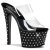 Pleaser Zapato Abierto STARDUST-702 Negro Transparente EU-35 / US-5