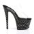 Pleaser Zapato Abierto STARDUST-702 Negro Transparente EU-35 / US-5