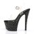 Pleaser Sandalia de Tacón STARDUST-708 Negro Transparente EU-37 / US-7
