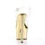 Pleaser Sandalia de Tacón STARDUST-708 Transparente Dorado Metalizado EU-38 / US-8
