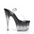 Pleaser Sandalia de Tacón STARDUST-708T Negro Transparente EU-37 / US-7