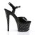 Pleaser Sandalia de Tacón STARDUST-709 Negro CharolEU-40 / US-10