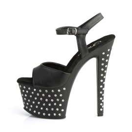 Pleaser Sandalia de Tacón STARDUST-709 Negro EU-35 / US-5