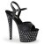 Pleaser Sandalia de Tacón STARDUST-709 Negro EU-35 / US-5