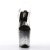 Pleaser Sandalia de Tacón STARDUST-808T Negro Transparente EU-40 / US-10