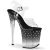 Pleaser Sandalia de Tacón STARDUST-808T Negro Transparente EU-36 / US-6