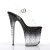 Pleaser Sandalia de Tacón STARDUST-808T Negro Transparente EU-37 / US-7