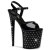 Pleaser Sandalia de Tacón STARDUST-809 Negro EU-37 / US-7