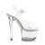 Pleaser Sandalia de Tacón TIPJAR-708-2 Plata Transparente EU-37 / US-7