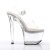 Pleaser Sandalia de Tacón TREASURE-708 Plata Transparente EU-37 / US-7