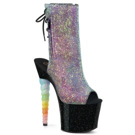 Pleaser Botín UNICORN-1018G Lila-Azul Multi...