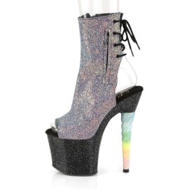 Pleaser Botín UNICORN-1018G Lila-Azul Multi Purpurina EU-35 / US-5