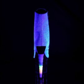 Pleaser Botín UNICORN-1020G Lila-Azul Multi Purpurina EU-36 / US-6