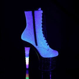 Pleaser Botín UNICORN-1020G Lila-Azul Multi Purpurina EU-36 / US-6
