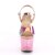Pleaser Sandalia de Tacón UNICORN-711T Rosa resplandeciente Multicolor EU-35 / US-5
