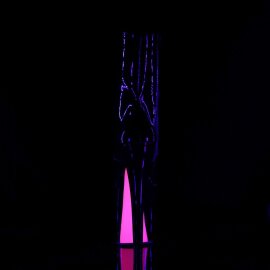 Pleaser Botín XTREME-1020TT Negro Rosa Claro Neón EU-35 / US-5