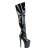 Pleaser Bota Alta XTREME-3010 Negro Charol EU-37 / US-7