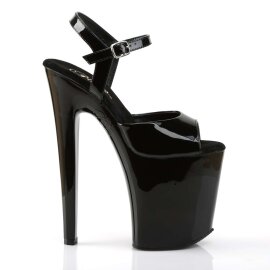 Pleaser Sandalia de Tacón XTREME-809 Negro EU-37 / US-7