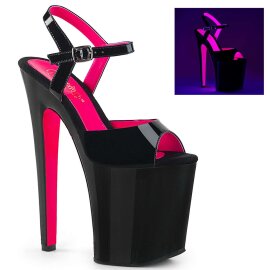 Pleaser Sandalia de Tacón XTREME-809TT Negro...