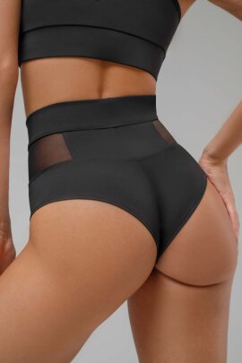 i-Style Pantalones Cortos Chic M Negro