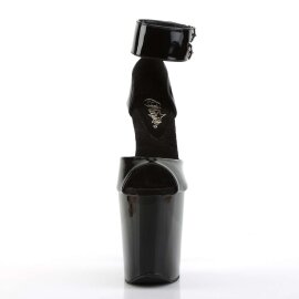 Pleaser Sandalia de Tacón XTREME-875 Negro Charol...