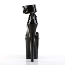 Pleaser Sandalia de Tacón XTREME-875 Negro Charol EU-37 / US-7