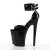 Pleaser Sandalia de Tacón XTREME-875 Negro Charol EU-37 / US-7