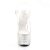Pleaser Sandalia de Tacón ADORE-708MR-5 Blanco Transparente-Plata EU-35 / US-5
