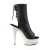 Pleaser Botín BEJEWELED-1018DM-6 Negro Plata Multi Purpurina EU-35 / US-5