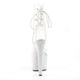 Pleaser Botín BEJEWELED-1018DM-7 Plata Transparente Metalizado EU-35 / US-5