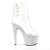 Pleaser Botín BEJEWELED-1018DM-7 Plata Transparente Metalizado EU-39 / US-9