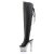 Pleaser Botas por encima de la Rodilla BEJEWELED-3019DM-7 Negro Cuero SintéticoPlata Multi Purpurina EU-35 / US-5