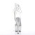 Pleaser Botín STARDANCE-1018C-7 Plata Transparente Metalizado EU-39 / US-9