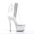 Pleaser Botín STARDANCE-1018C-7 Plata Transparente Metalizado EU-39 / US-9