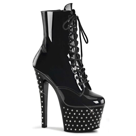 Pleaser Botín STARDUST-1020-7 Negro EU-35 / US-5