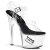 Pleaser Sandalia de Tacón TIPJAR-708-5 Negro Transparente EU-37 / US-7