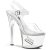 Pleaser Sandalia de Tacón TIPJAR-708-5 Plata Transparente EU-35 / US-5