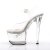 Pleaser Sandalia de Tacón TIPJAR-708-5 Plata Transparente EU-35 / US-5