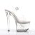 Pleaser Sandalia de Tacón TIPJAR-708-5 Plata Transparente EU-37 / US-7