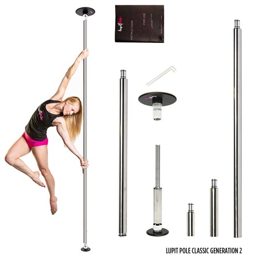 Lupit Pole Classic G2 Metalizado 45 mm 2,30 m - 2,80 m