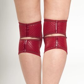 Queen Wear Protectores de Rodillas Rojo M