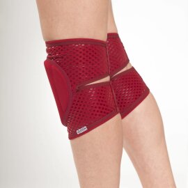 Queen Wear Protectores de Rodillas Rojo M