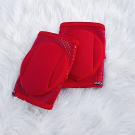Queen Wear Protectores de Rodillas Rojo L