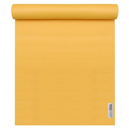 Colchoneta de Yoga Básico Amarillo (183 cm x 61 cm x 4 mm)