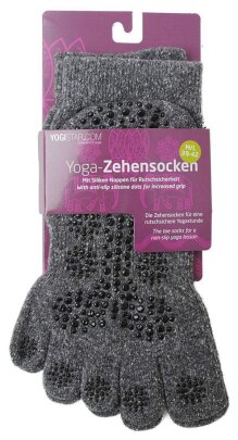 Calcetines de dedos de yoga Grafito 39 - 42